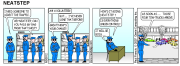 Neatstep office and parking comic strip series - link to album #01