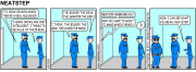 Neatstep office and parking comic strip series - link to album #04