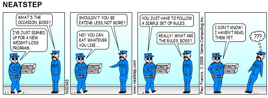 Neatstep parking comic - rules are for others