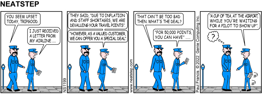 Neatstep parking comic - the value of travel points