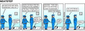 Boss or Dog! Who lives more healthy? The Neatstep webcomic: health, fitness.